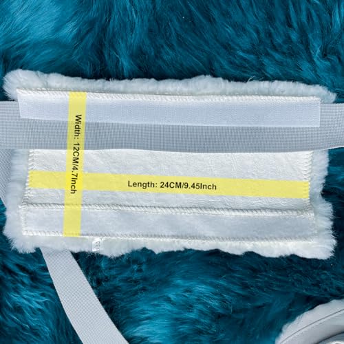 AOGELAN 2 Pack Black Fluffy Fuzzy Genuine Sheepskin Car Seat Belt Cover Pad, Seatbelt Cushion for Soft Auto Lambswool Shoulder Strap Cushion Adults (2, Black) - Image 3