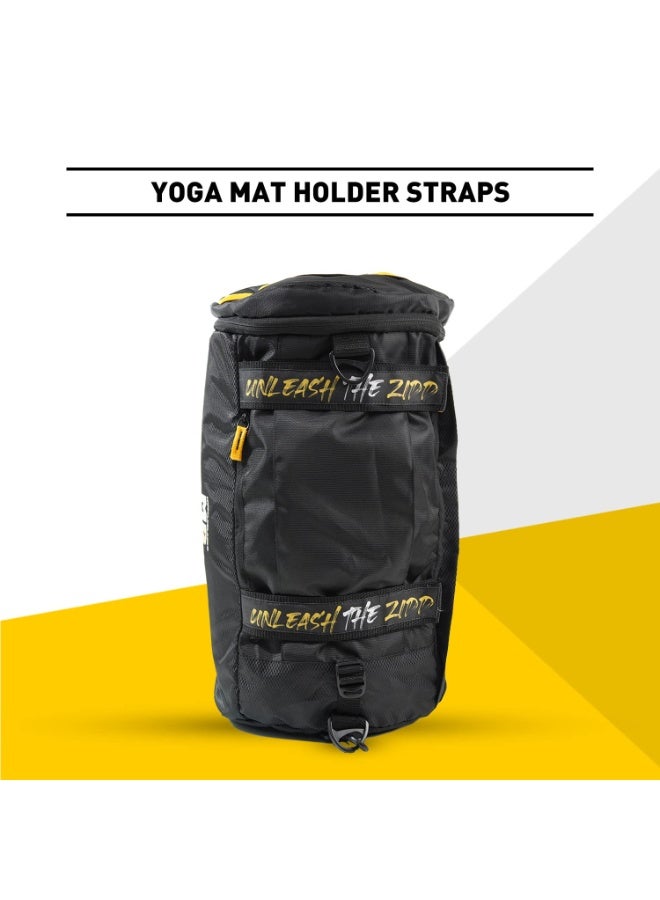 MuscleBlaze Hybrid Gym Bag Cum Backpack, Duffle Bag (Black, 40L) | for Men and Women | Sports Bag - Image 2