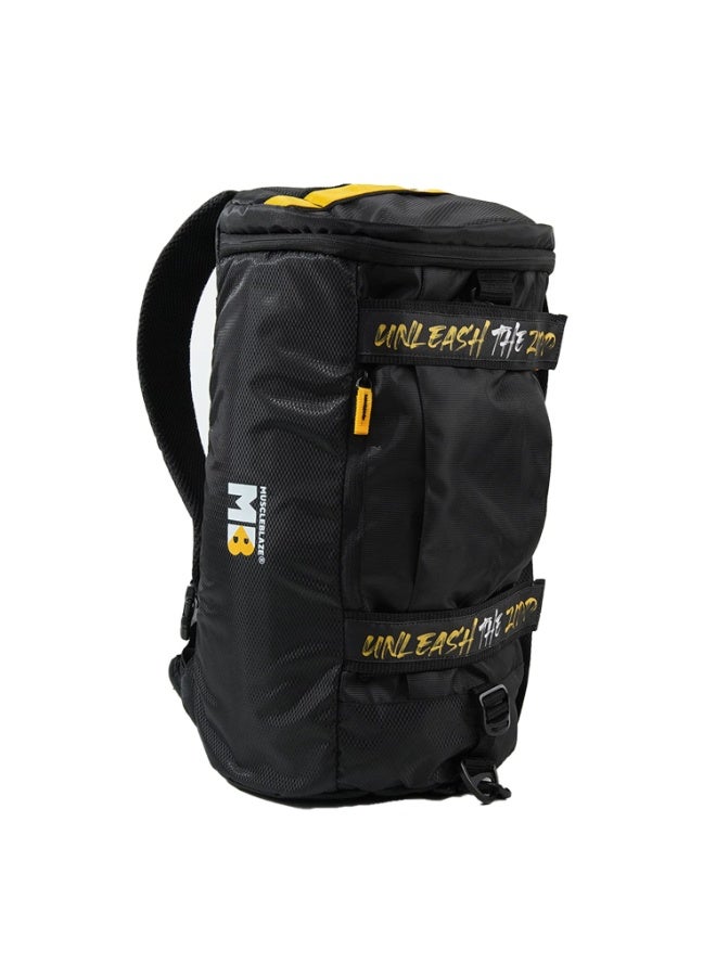 MuscleBlaze Hybrid Gym Bag Cum Backpack, Duffle Bag (Black, 40L) | for Men and Women | Sports Bag - Image 1