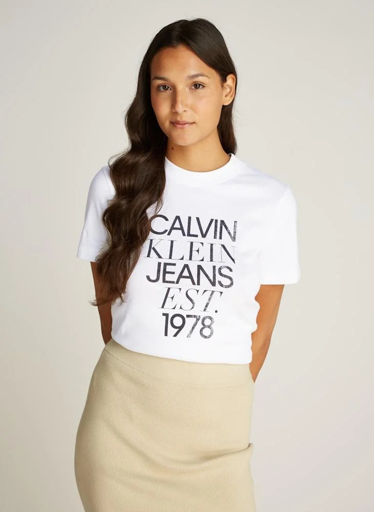 Calvin Klein Jeans Mixed Logo Regular Tee