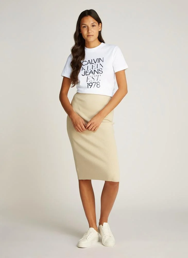 Calvin Klein Jeans Mixed Logo Regular Tee