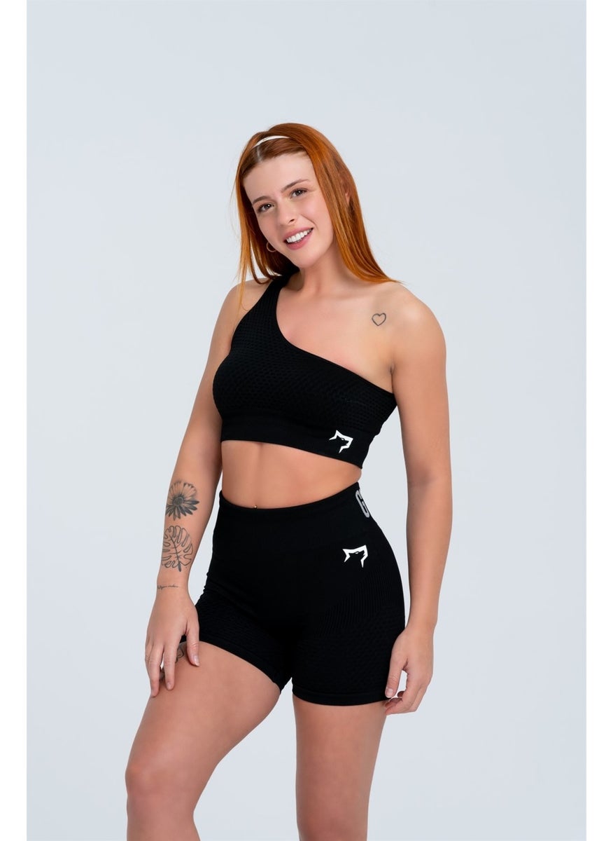 Gymwolves Women's Sports Shorts | Seamless Sports Shorts |  - Image 2