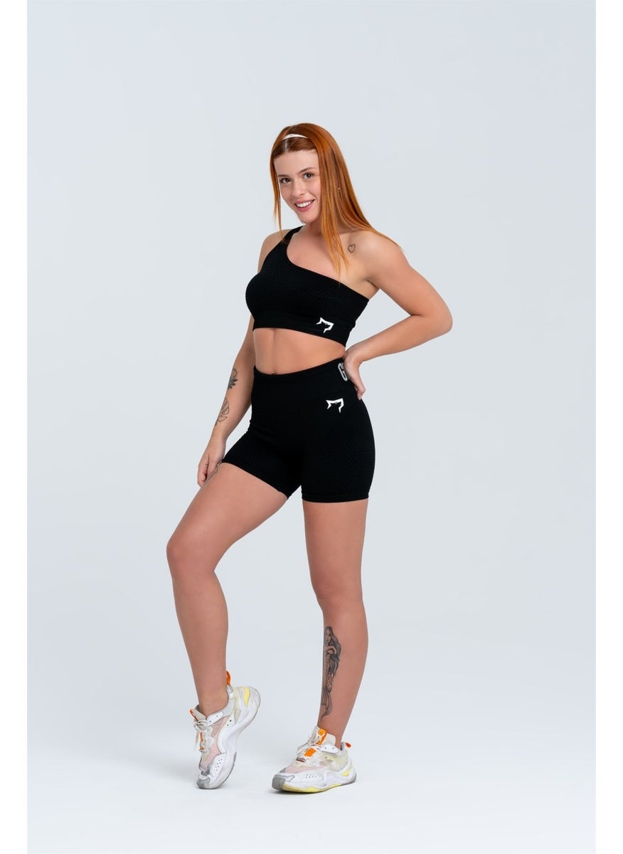 Gymwolves Women's Sports Shorts | Seamless Sports Shorts |  - Image 3