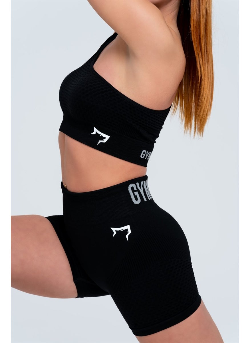 Gymwolves Women's Sports Shorts | Seamless Sports Shorts |  - Image 1