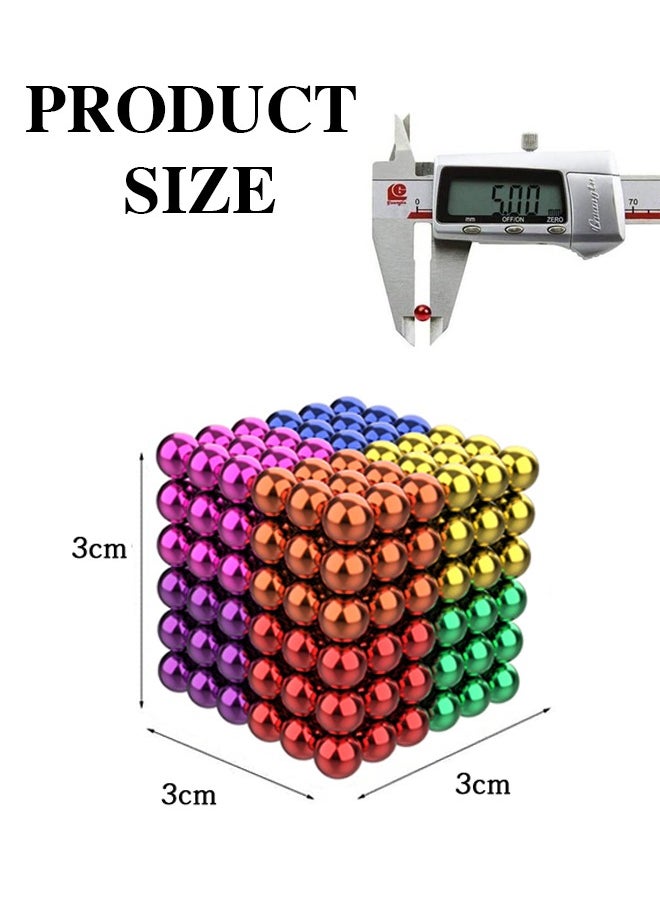 Lemon - 8 Colour BuckyBalls 216-Piece Magnetic Educational Bucky Balls Toys 5 Millimeter - Image 1