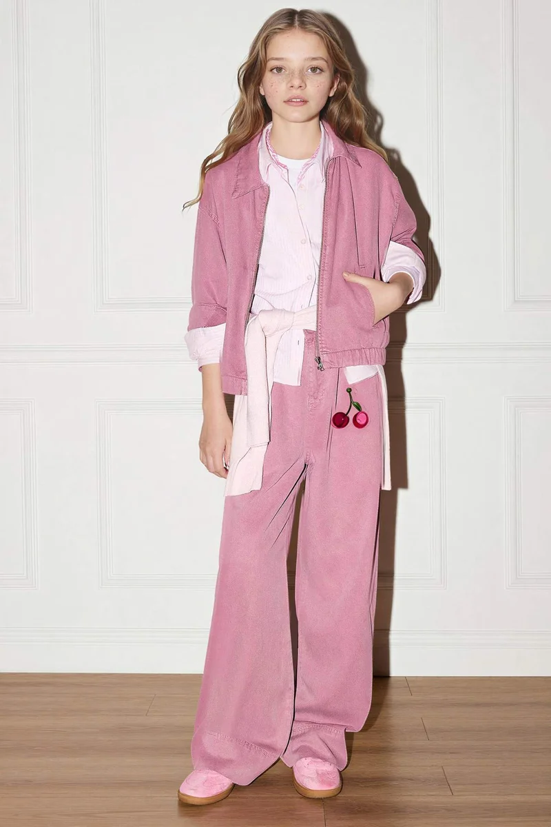 ديفاكتو Girl Regular Fit Tencel Long Sleeve Shirt