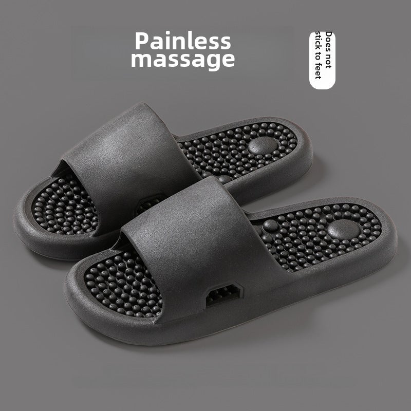 إسكدنيا نعال تدليك الضغط على نقاط معينة من الجسم للجنسين مضادة للانزلاق باللون الأسود 【تدليك ناعم للجزء السفلي لتخفيف التعب✅】】