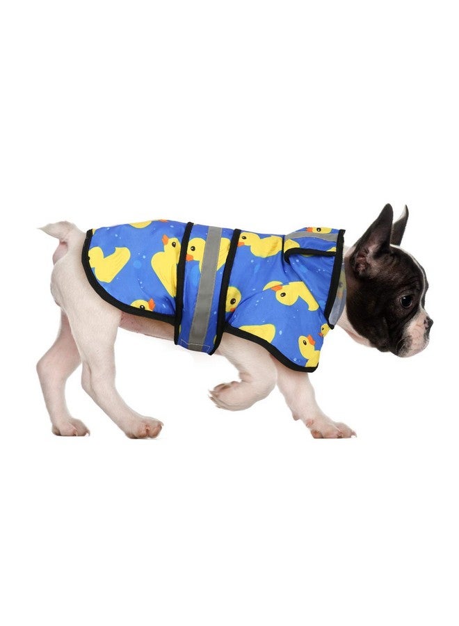 HDE Dog Raincoat Hooded Slicker Poncho for Small to X-Large Dogs and Puppies Rubber Ducks - S - Image 1