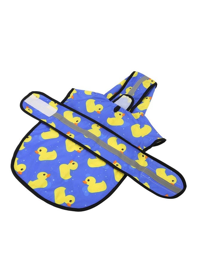HDE Dog Raincoat Hooded Slicker Poncho for Small to X-Large Dogs and Puppies Rubber Ducks - S - Image 5
