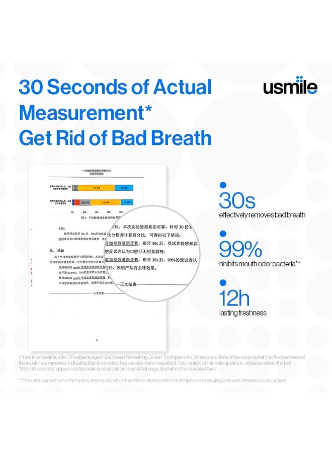 Usmile Highly Effective Whitening Toothpaste Osmanthus Fragrans,(120g) - Image 4