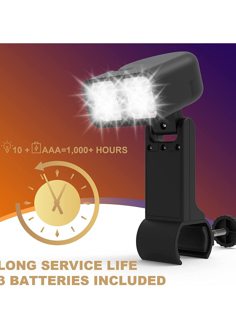 SYOSI Grill Light for BBQ Flexible Adjustable Angle Barbecue Light for Night Outdoor Cooking 10 Super Bright LED Lamp Grill Lights Accessories for GasorElectric Grill not Included Battery - Image 1