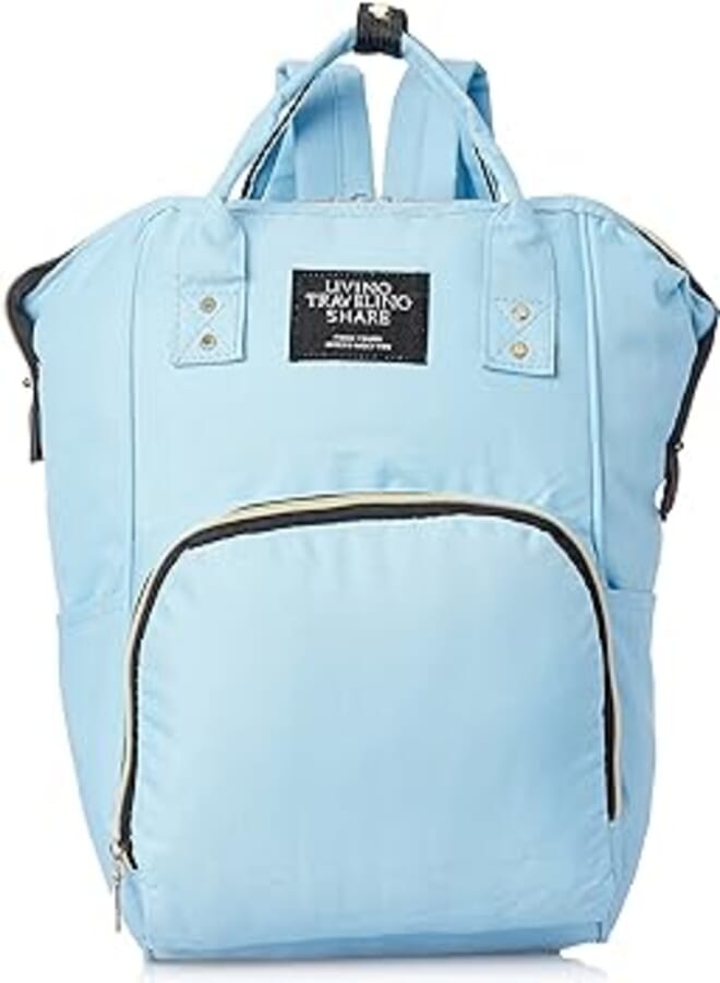 Living Travelling Share Baby Diaper for Unisex Backpack- Baby blue