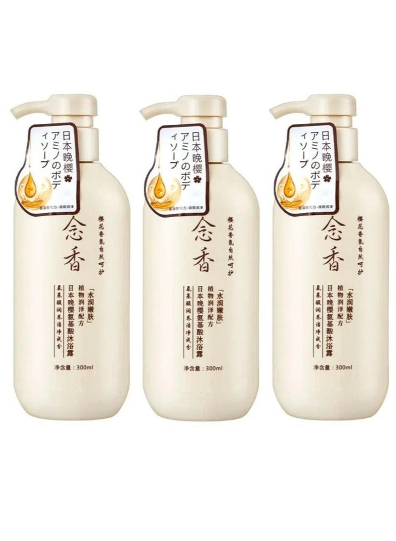 Generic Pack of 3 Sakura Japanese Shampoo for Hair Growth - 3 x 300 ml  - Image 1