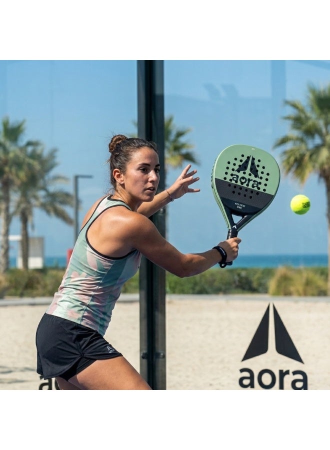 Aora Paddle Tennis Racket 3K Carbon Fiber Sage – High-Performance Padel Racket for Intermediate & Pro Players, Lightweight Structure for Speed & Control, Textured Impact Surface & Anti-Vibration Handle - Image 2