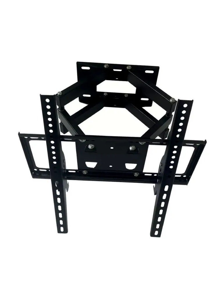 Double Arms Swivel TV Wall Mount for 32-80 Inch LED & LCD Flat Panel TVs up to 60 kg/132 lbs and VESA up to 600x400, Full-Motion Design with 490mm Extension, Tilting and Swiveling Arms, Black | TF-600S