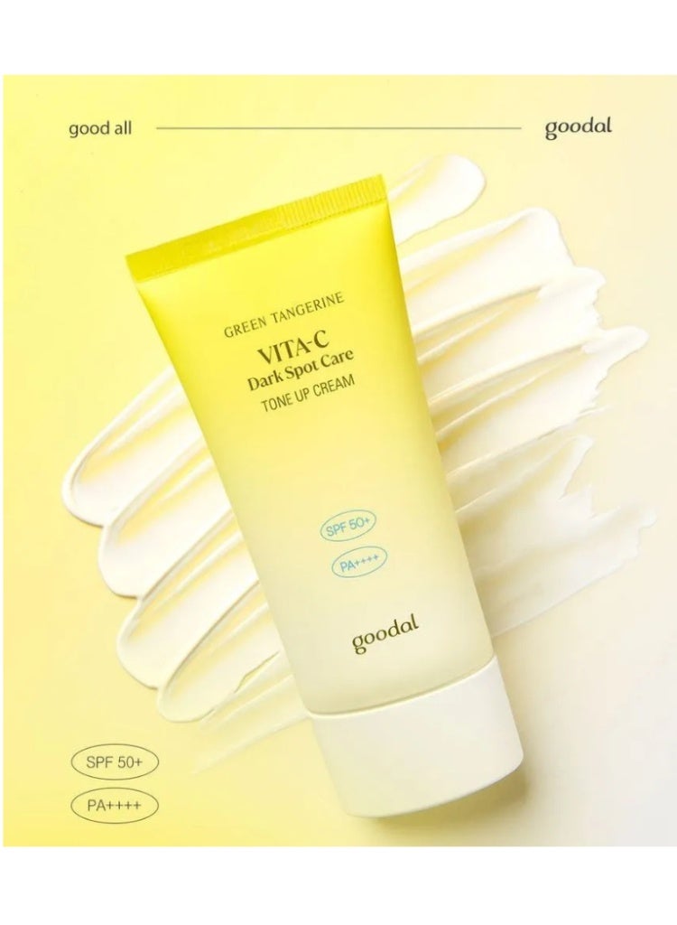 GOODAL Instant Brightening & Dark Spot Solution – Goodal Green Tangerine Vita C Tone Up Cream - Image 3