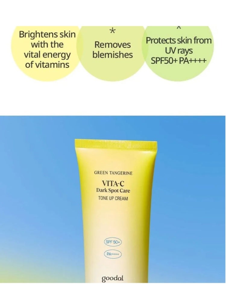 GOODAL Instant Brightening & Dark Spot Solution – Goodal Green Tangerine Vita C Tone Up Cream - Image 4