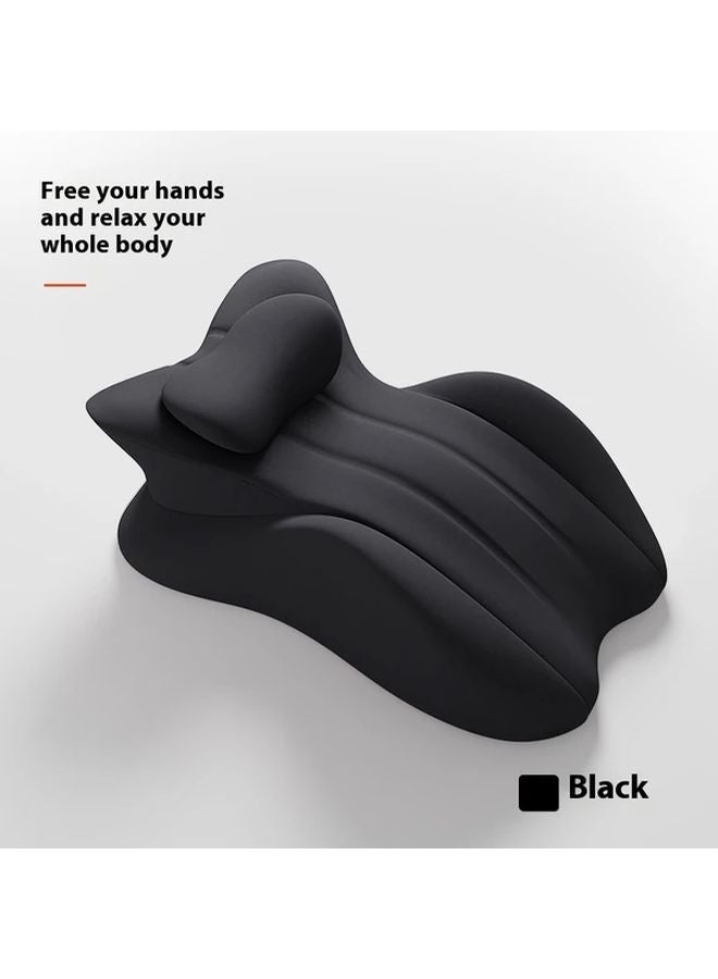 Ergonomic Tummy Pillow Four Seasons Blue Contoured Design For Reading And Sleeping Support - Image 2