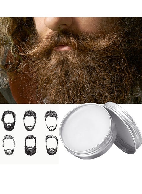 Men Beard Care Moisturizing Organic Growth Wax 100% Natural Beard Balm For Men | Moisturizing And Soft | Smoothes Frizz | Refreshing Texture