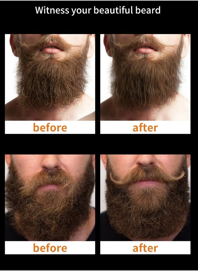 SADOER - Men Beard Care Moisturizing Organic Growth Wax 100% Natural Beard Balm For Men | Moisturizing And Soft | Smoothes Frizz | Refreshing Texture - Image 1