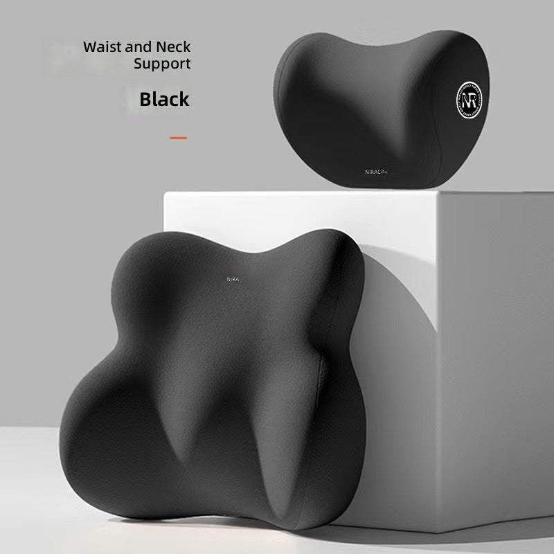 Car Lumbar Support Pillow with Headrest, Memory Foam Cushion for Seat Comfort - Wholesale  Available - Image 1