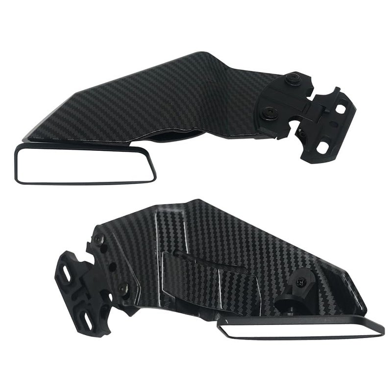 GYMARK Rearview Mirrors Motorcycle Wind Wing Side Rear View Mirror for Honda CBR650R CBR500R CBR400R CBR1000RR CBR600RR CBR250RR Black - Image 2