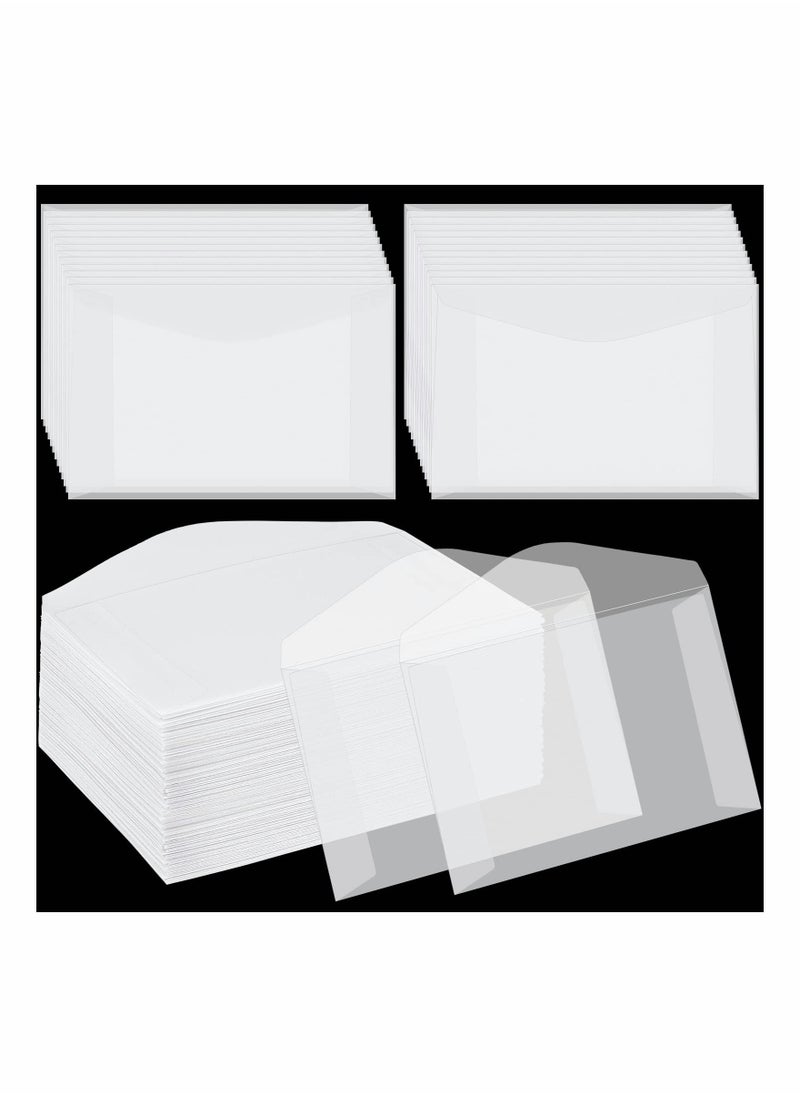 Generic - 100 Pcs Glassine Envelopes for Seeds, Coins, Lottery Tickets, and Gifts - Clear Tissue Envelopes, 4.25 x 2.5 Inches, Perfect for Wedding Favors and Collectibles. - Image 1