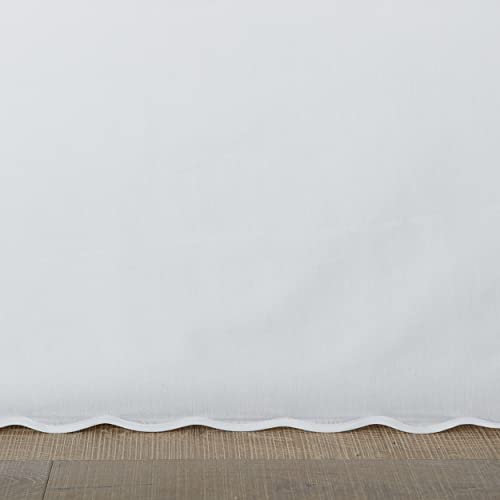 Stone Cottage - Queen Bedskirt, Cotton Tailored Bedskirt with Split Corners, Oeko-Tex Certified (Solid White) - Image 4