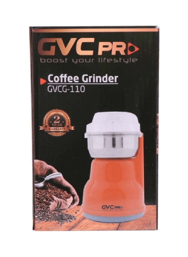 gvc pro Coffee Grinder 0.05 kg 200 W GVCG-110 Orange - Image 2