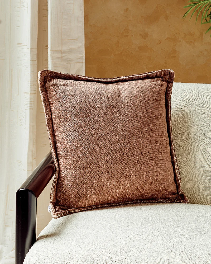 REDTAG Pink Jacquard Cushion
