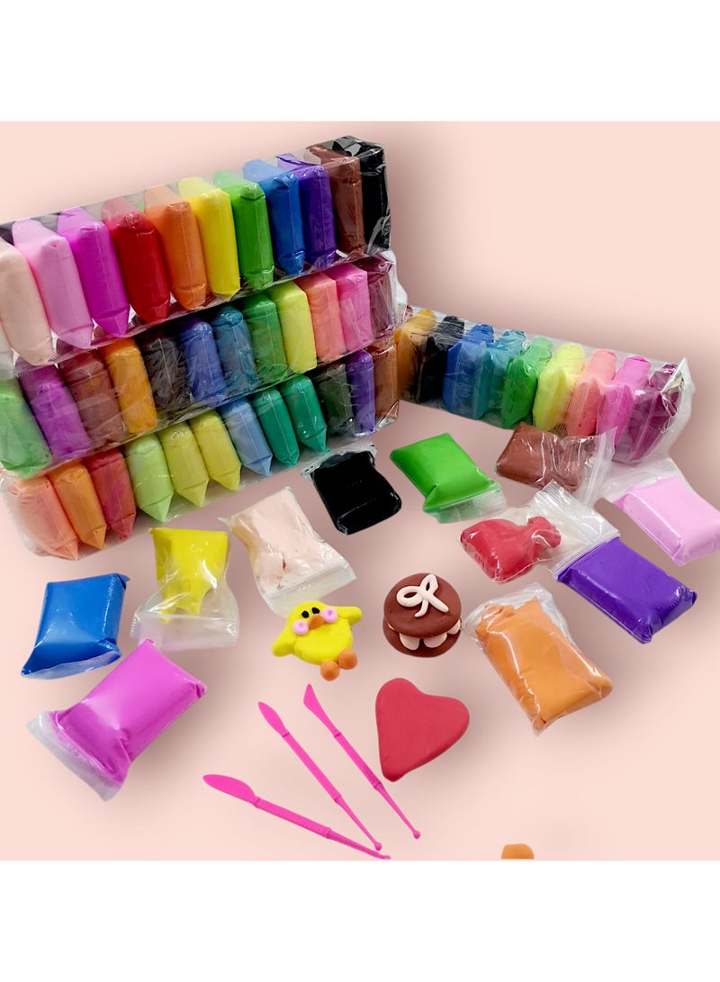 Air Dry Clay, 12 Colors Modeling Clay Set with 3 Sculpting Tools, Clay Art Toy for Adults and Kids, DIY Air Dry Craft Clay Kit - Image 3