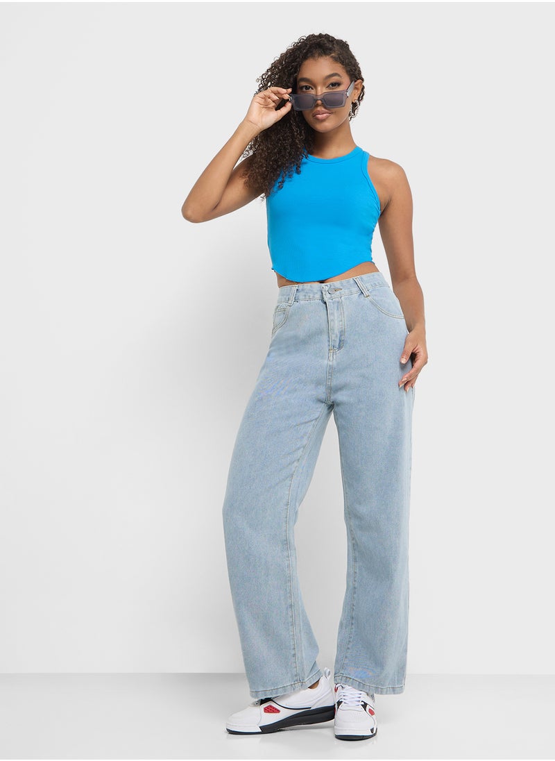 Ginger High Rise Wide Leg Jeans  - Image 1