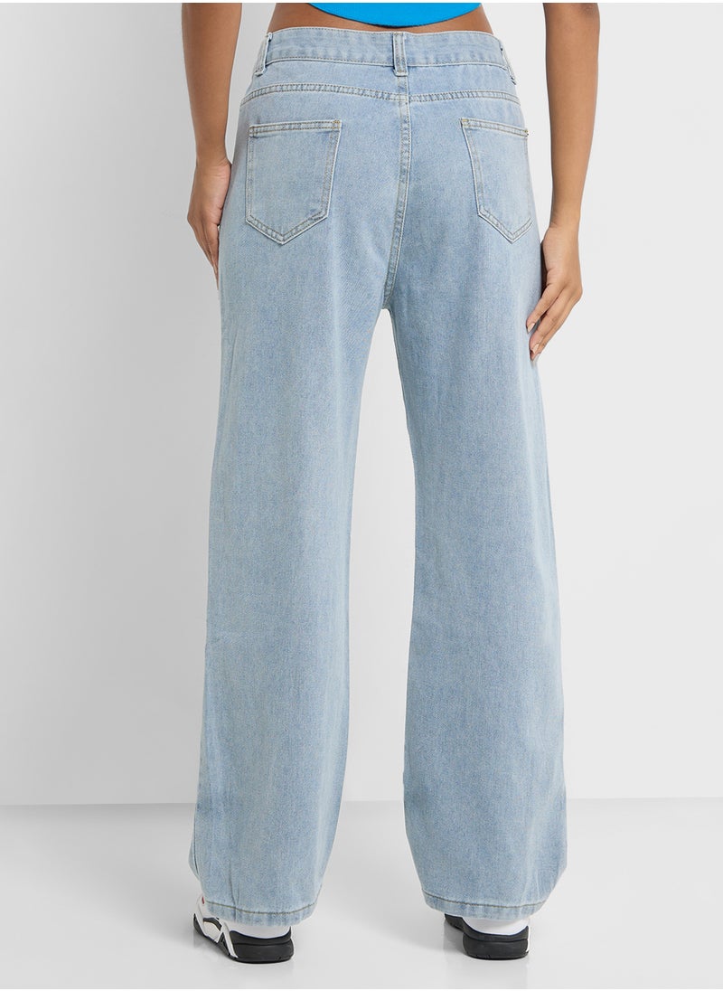 Ginger High Rise Wide Leg Jeans  - Image 3