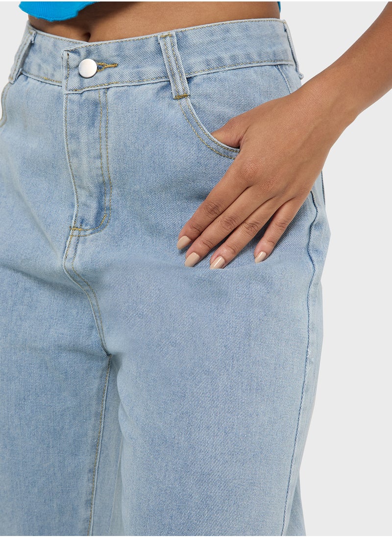 Ginger High Rise Wide Leg Jeans  - Image 2