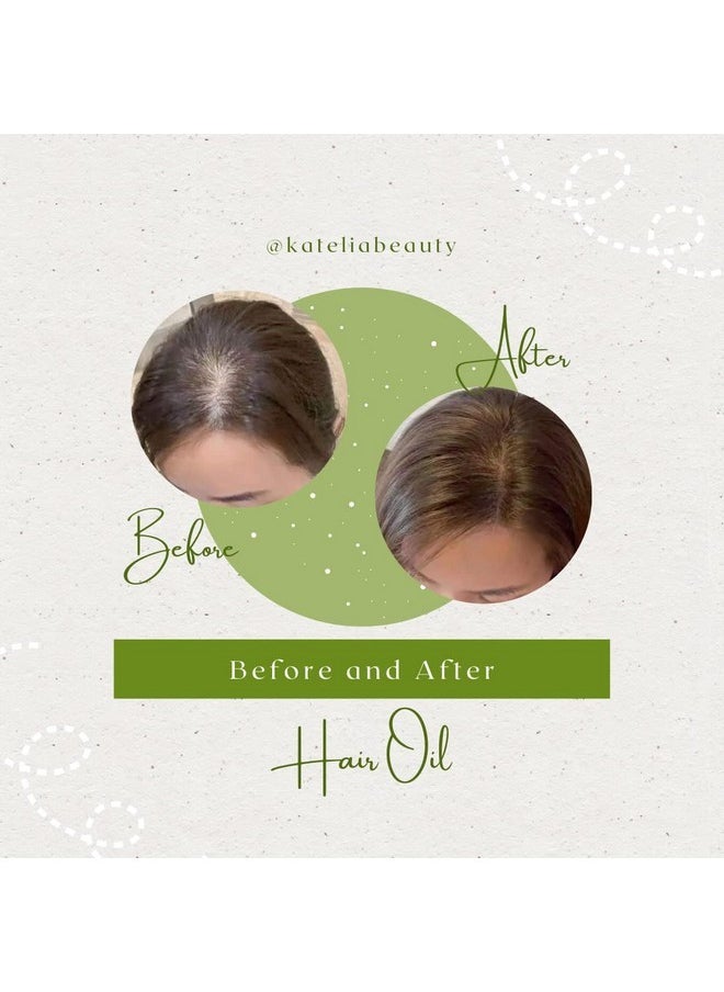 Katelia Beauty 4-in-1 Katelia Beauty Multi-Purpose Hair Treatment: Nourishing Oil for Scalp, Hair, Brow & Beard - Promotes Growth, Strength & Vitality, Anti-Hair Loss, 30 ml  - Image 2