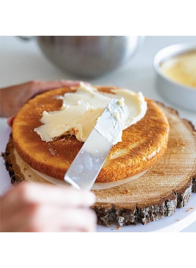 Baker's Secret ملعقة كريمة من الفولاذ المقاوم للصدأ 32.8 سم من بيكرز سيكريت - ملحق مطبخ متين لتزيين الكعك، ونشر، وتنعيم - Image 3