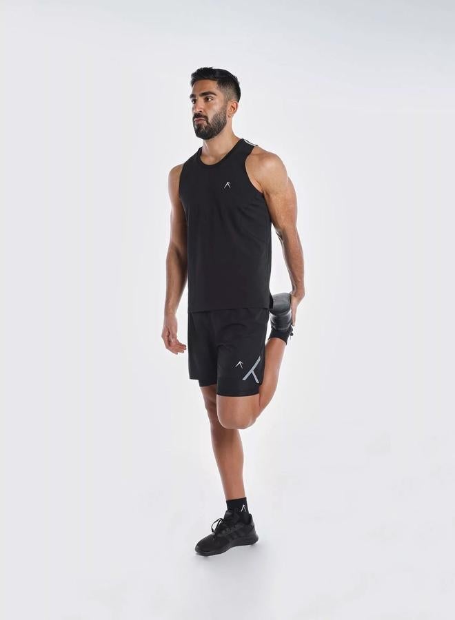 Wizard Men Black Vent Wizardry Solid Round Neck Tank T-Shirt - Image 3