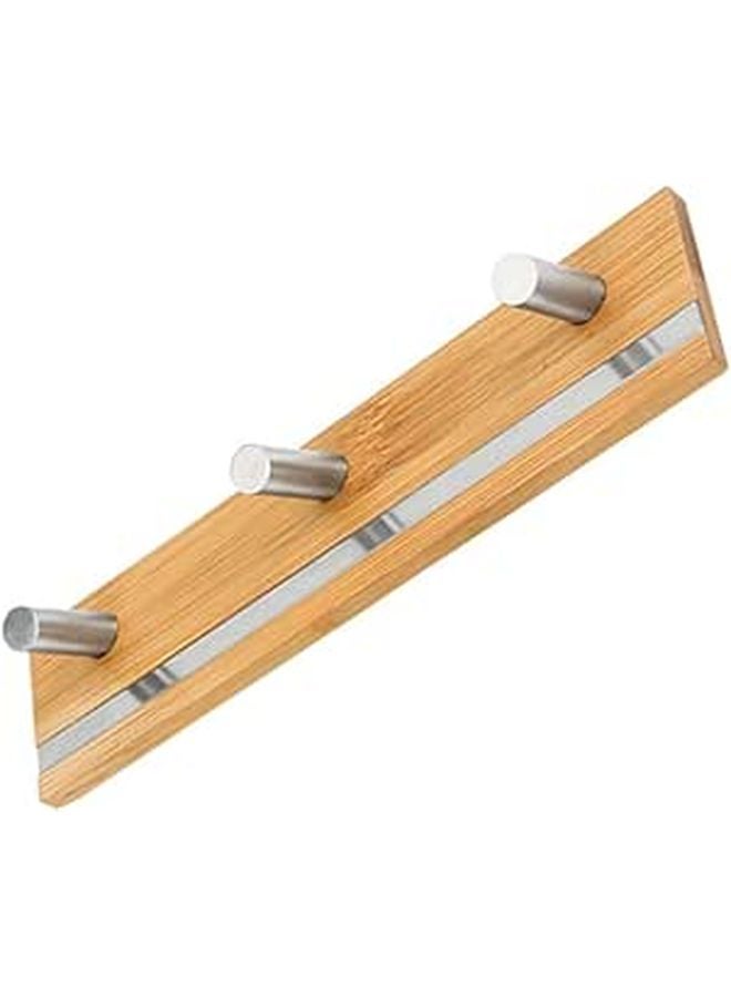 Stainless Steel Self Adhesive Towel Hook Rack Heavy Duty Wall Mounted Organizer for Bathroom Kitchen No Drilling Required - Image 1