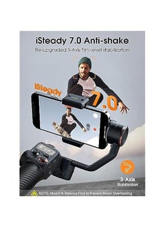 Arabest Upgrade your video recording game with the iSteady M6 Gimbal Stabilizer for Smartphone, designed for iPhone 14 Pro Max and Android devices. Enjoy smooth 3-axis stabilization, 360° infinite rotation,  - Image 2