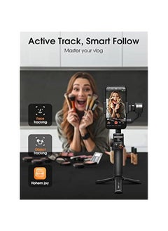 Arabest Upgrade your video recording game with the iSteady M6 Gimbal Stabilizer for Smartphone, designed for iPhone 14 Pro Max and Android devices. Enjoy smooth 3-axis stabilization, 360° infinite rotation,  - Image 3