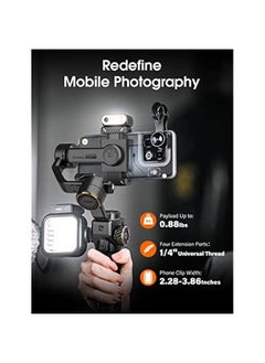 Arabest Upgrade your video recording game with the iSteady M6 Gimbal Stabilizer for Smartphone, designed for iPhone 14 Pro Max and Android devices. Enjoy smooth 3-axis stabilization, 360° infinite rotation,  - Image 5