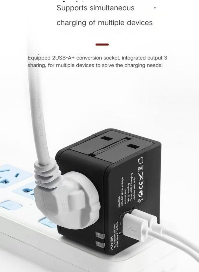 Multi-functional travel adapter, universal plug converter, all-purpose European-US socket adapter - Image 3