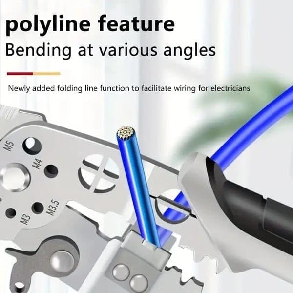 YOZONKY 12 in 1 Multifunctional Wire Stripper Crimper Cable Cutter Plier Professional Wire Stripping Tool Wire Stripper for Electrical Cable Cutter Tools Pack Of 1 WIRE STRIPPER - Image 5