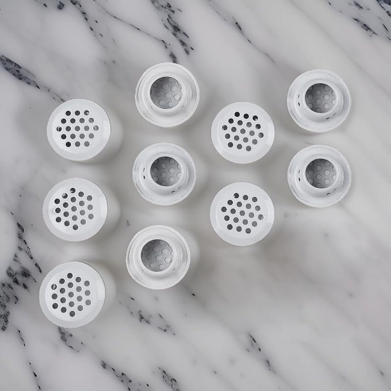 10Pcs White Stainless Steel Air Vent Grille Cover Bevel 53mm For Cabinet Wardrobe - Image 5