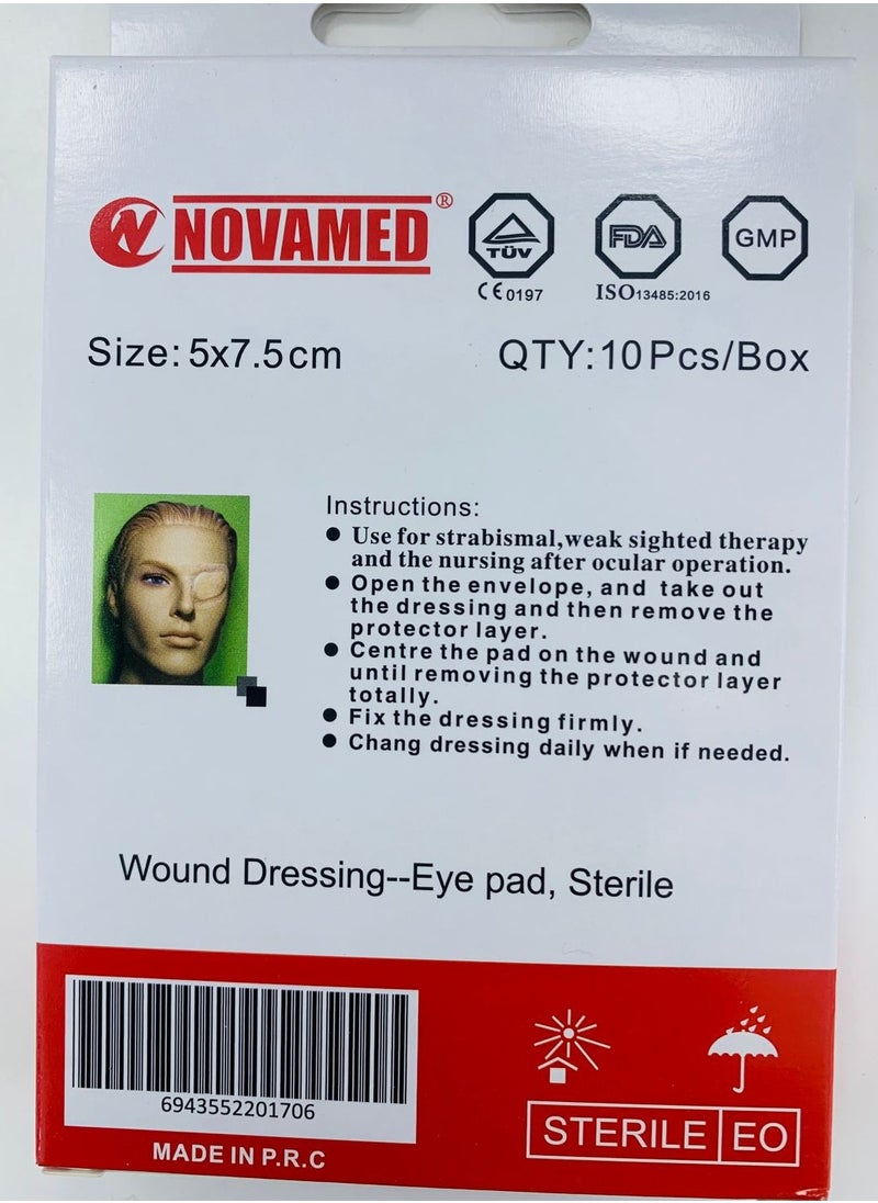 Wound Dressing Sterile Eye Pad 5 x 7.5 cm 10's - pzsku/Z4AEDE4D8B33A90EAEBB5Z/45/_/1703612173/013e0768-295a-4cde-9927-a6b6f2347b07