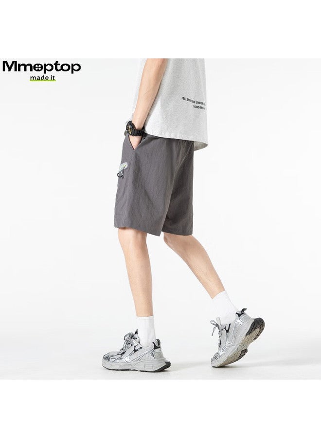 Mmoptop Men's Summer Quick-drying Breathable Work Shorts With Wrinkle-resistant And Three-proof Functions Mdk03 Rock Gray XL - Image 5