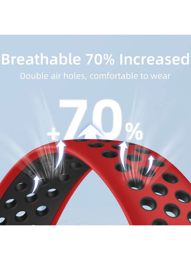 DAQIN 6 PACK No Gap Bands Only Compatible with Samsung Galaxy Watch 7/6/5/4 Band 40mm 44m/Watch 6 Classic 43mm 47mm/Galaxy Watch 5 Pro 45mm/4 Classic 42mm 46mm, 20mm Soft Silicone Sport Bands for Women Men - Image 3