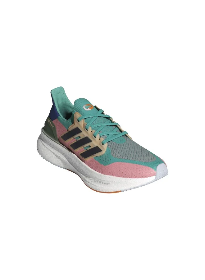 adidas أديداس ألترا بوست 5 سنيكرز جري برتقالي للرجال 7