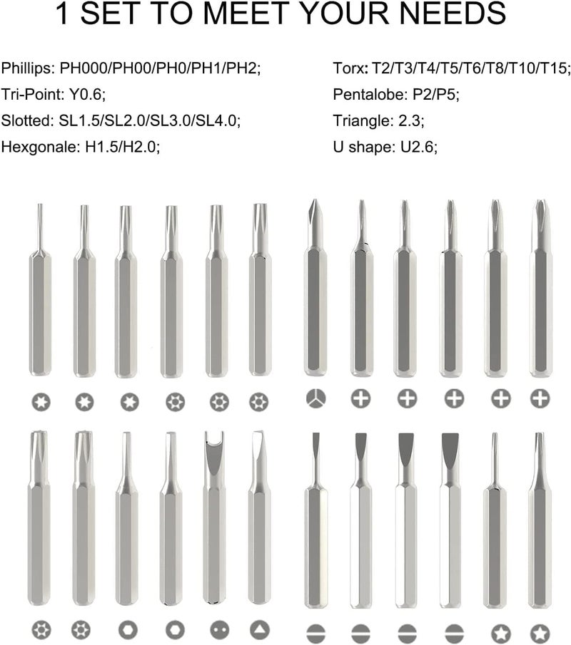 Rinpoche 24 pieces precision screwdriver set electricHome Professional Usescrewdriver set electricscrewdriver tool kit for home use multipurposeToysMobile ComputeriPhoneLaptopElectronicsDIY Repair - Image 3