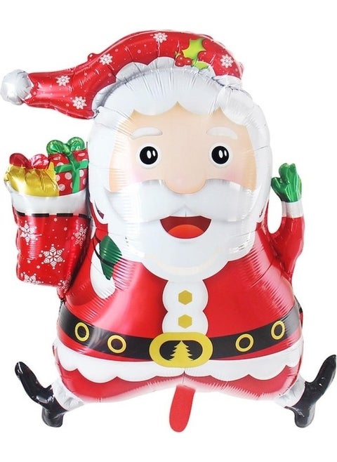 New Year Smiling Santa Claus Foil Balloon